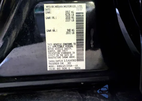 2018 Nissan Altima 2.5 z USA, uszkodzony, nr VIN 1N4AL3AP1JC154490